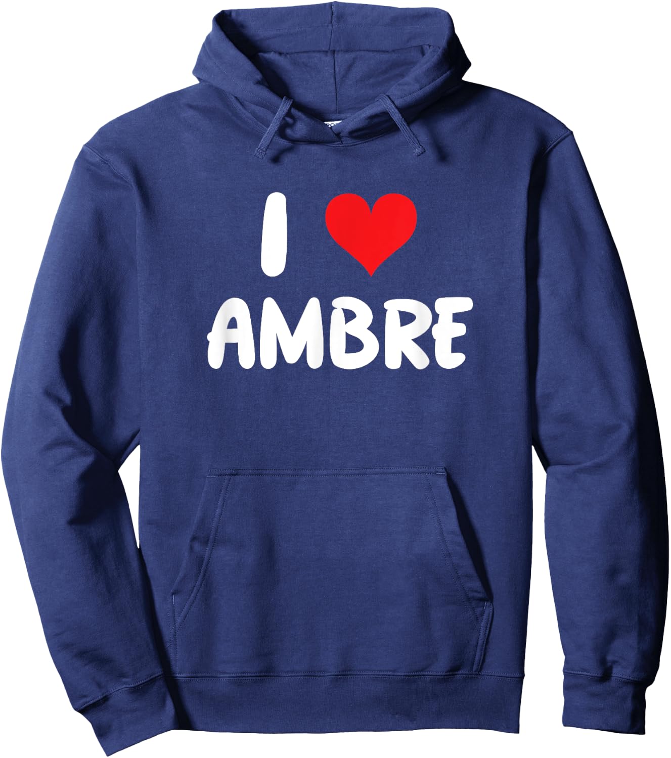 I Love Ambre - Cœur Hoodie - Hoodie | Navy