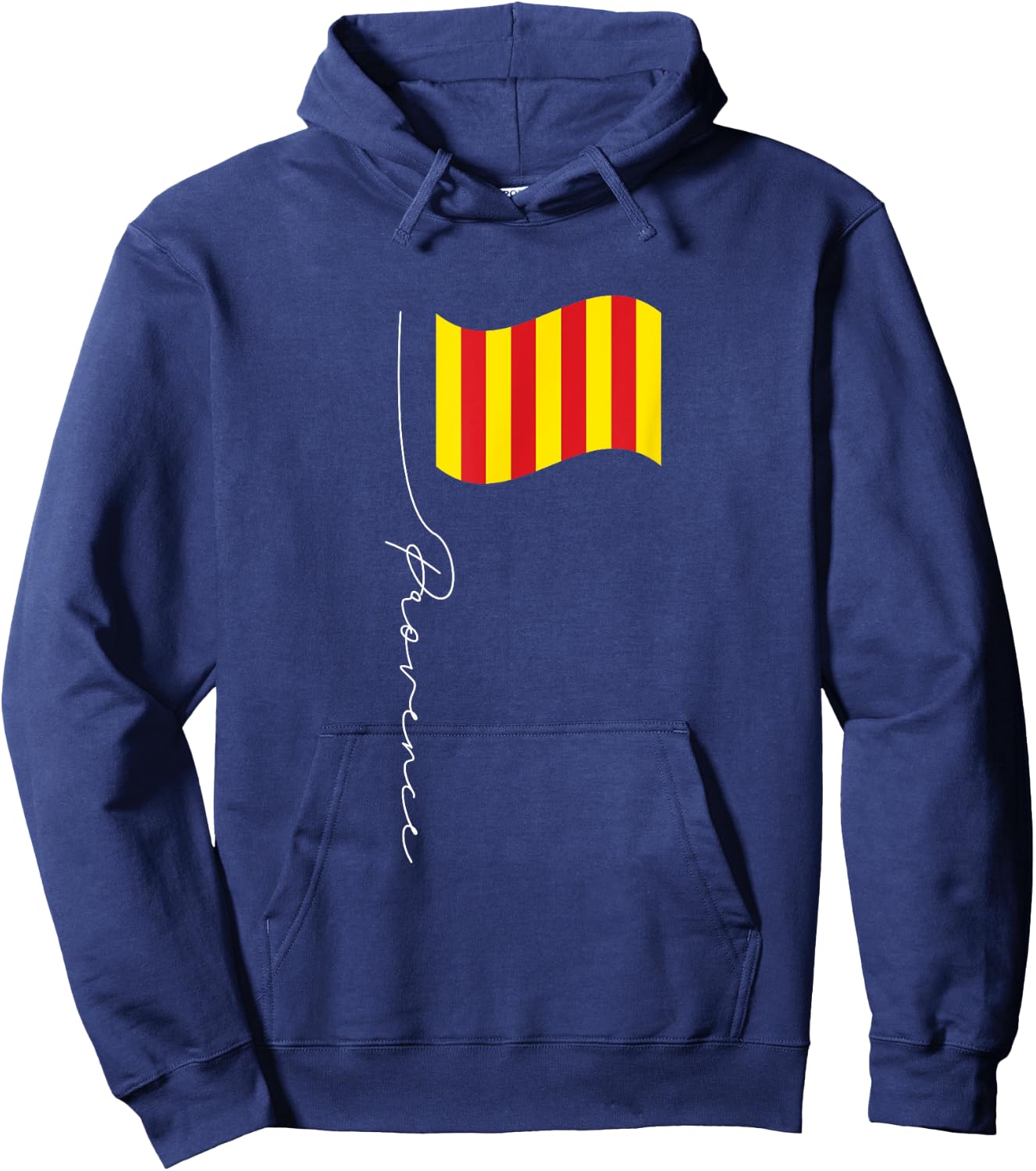 Provence Signature Flag Pole - Elegant France Regional Flag Hoodie - Hoodie | Navy