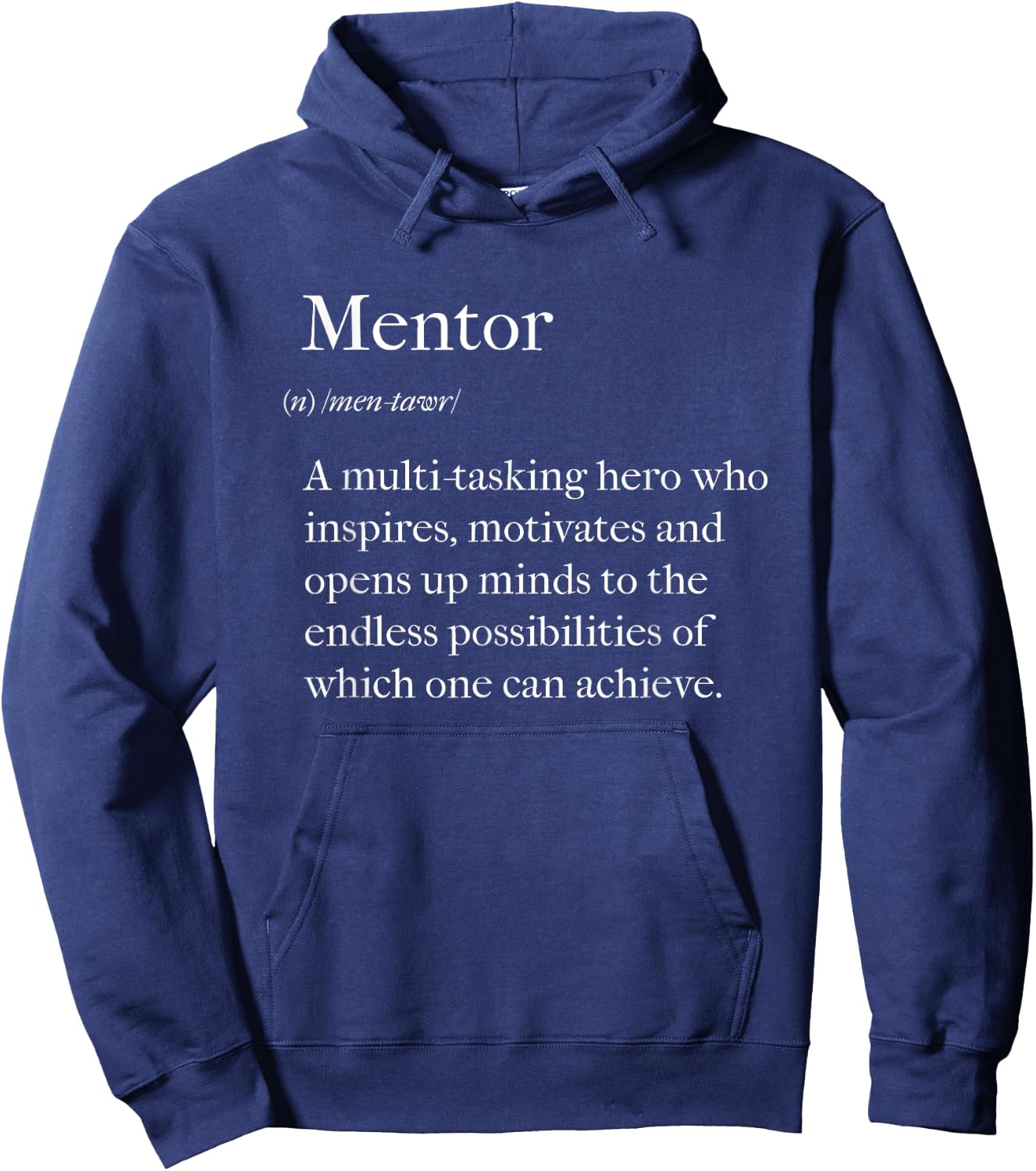 Mentor Definition Back to School Coach Appreciation Hoodie - Hoodie | Navy
