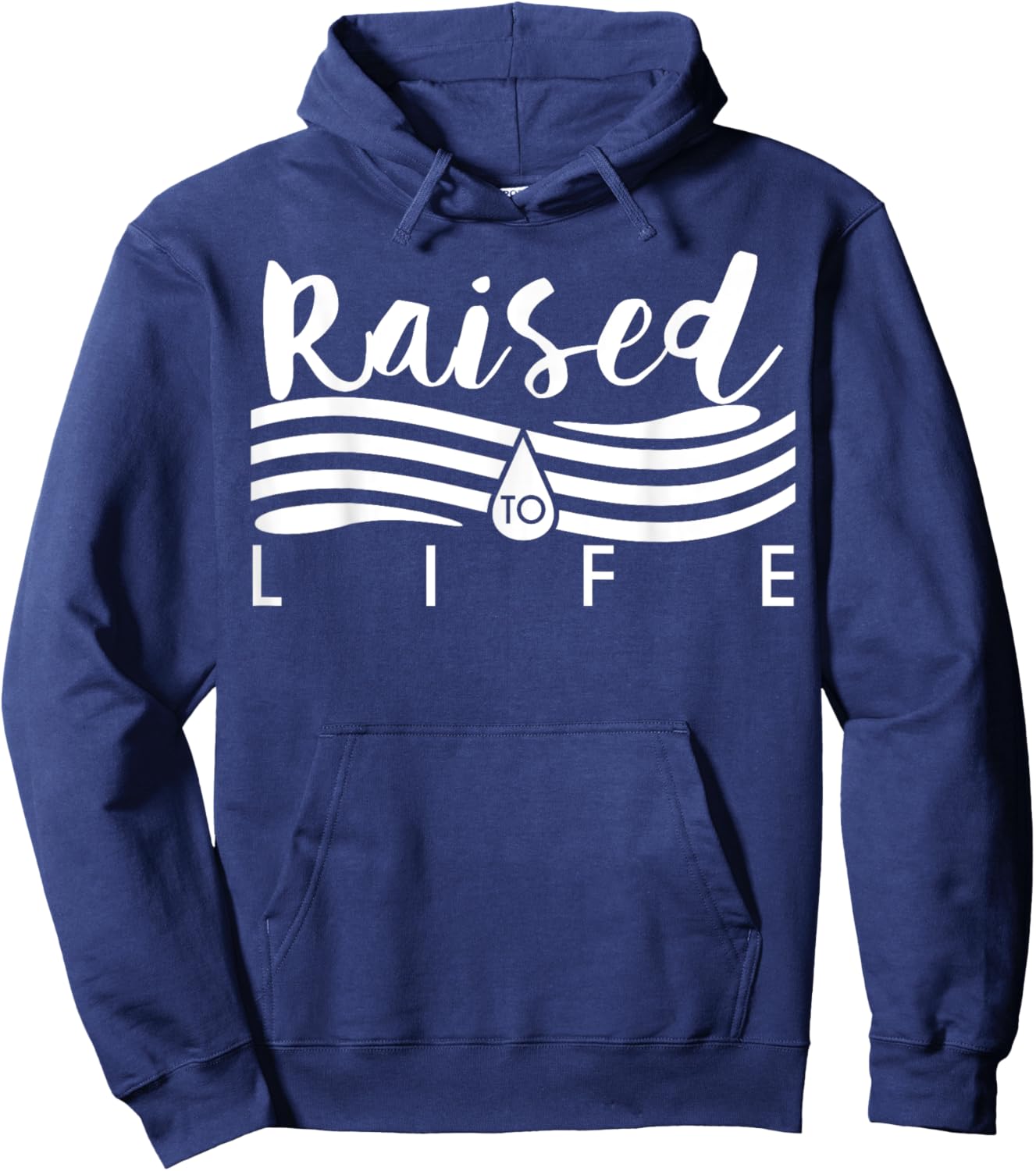 Raised To Life - Gift Christian Water Baptism Hoodie - Hoodie | Navy