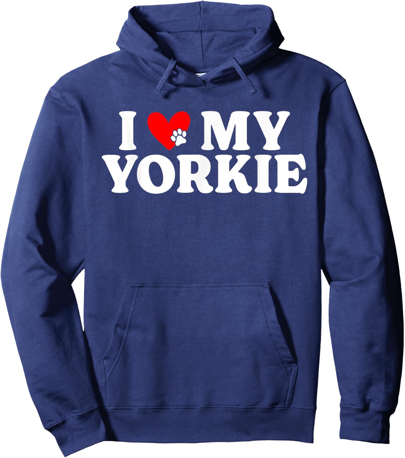 Yorkshire Terrier I love my Yorkie Hoodie - Hoodie | Navy