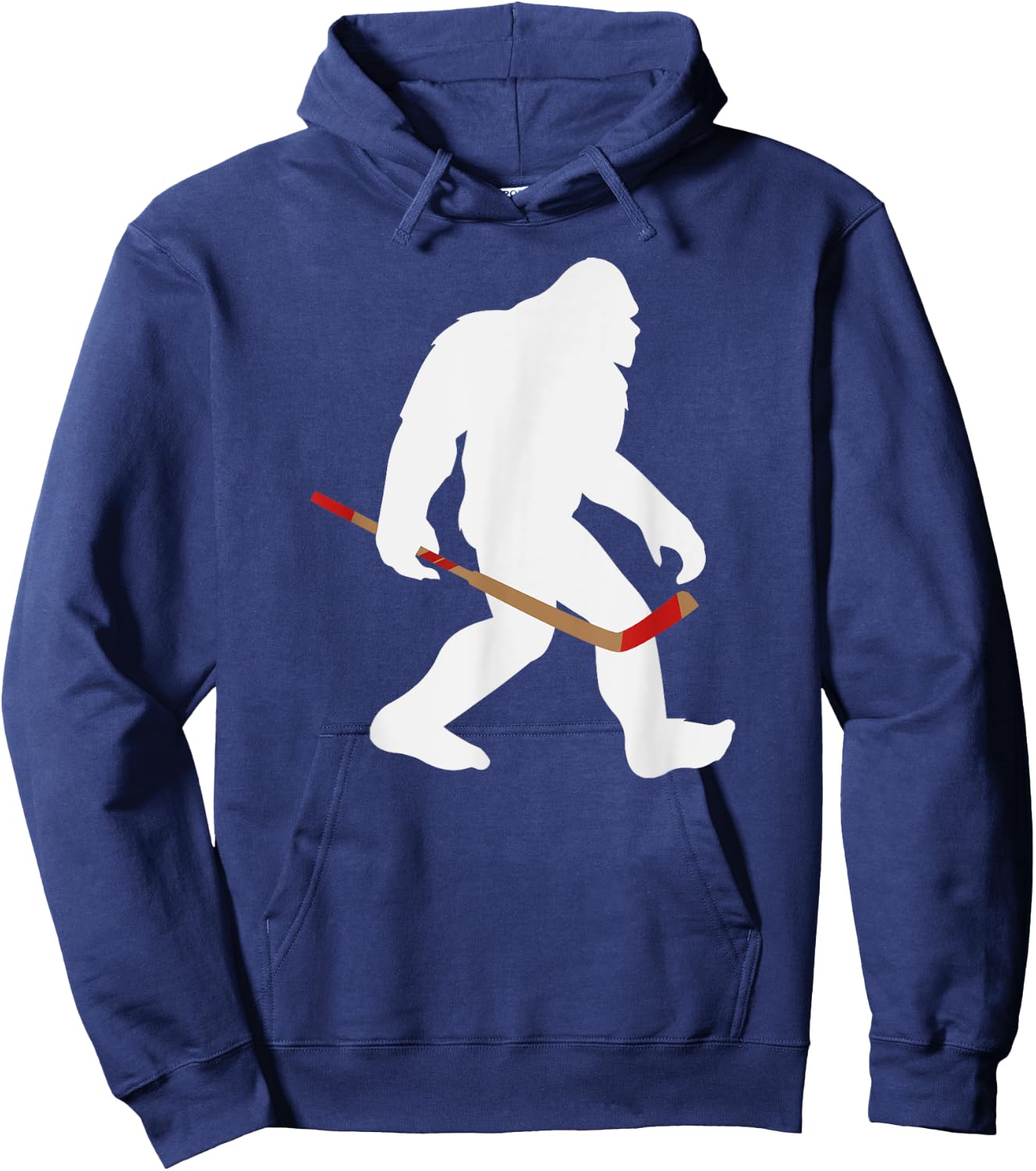 Sasquatch Bigfoot Hockey Player Funny Hockey Lovers Hoodie - Hoodie | Navy