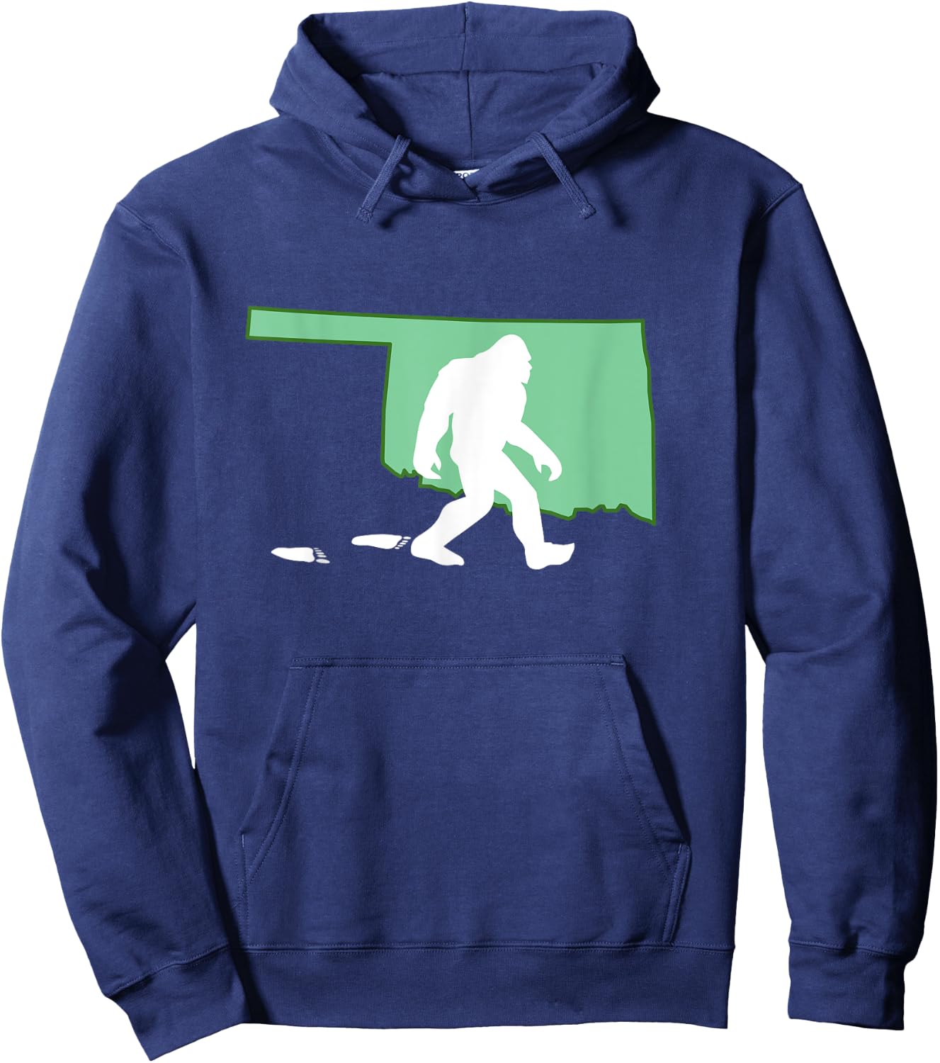 Oklahoma Bigfoot Hunter State Hoodie - Hoodie | Navy