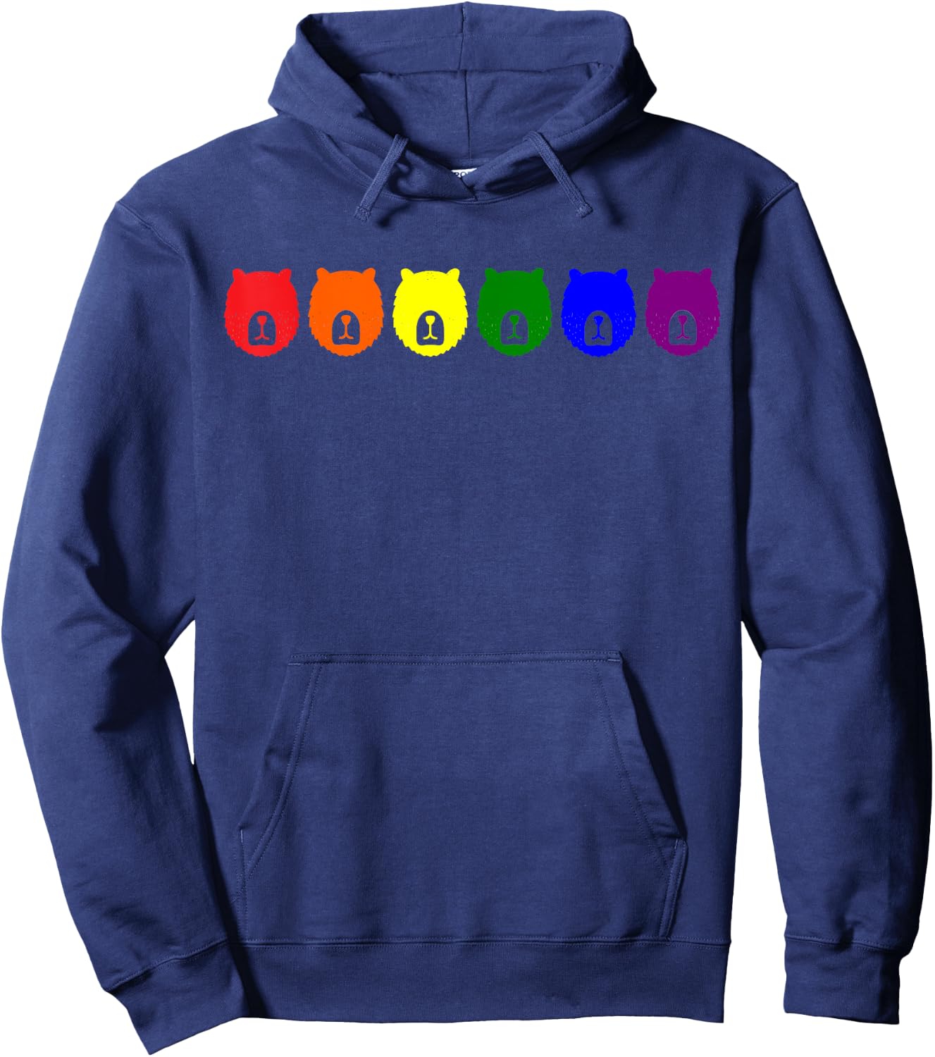 Bears LGBT Flag Gay Pride Transgender Rainbow Lesbian LGBT Hoodie - Hoodie | Navy