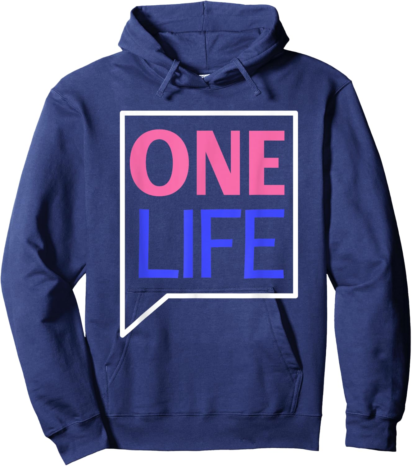One Life Quote Hoodie - Hoodie | Navy