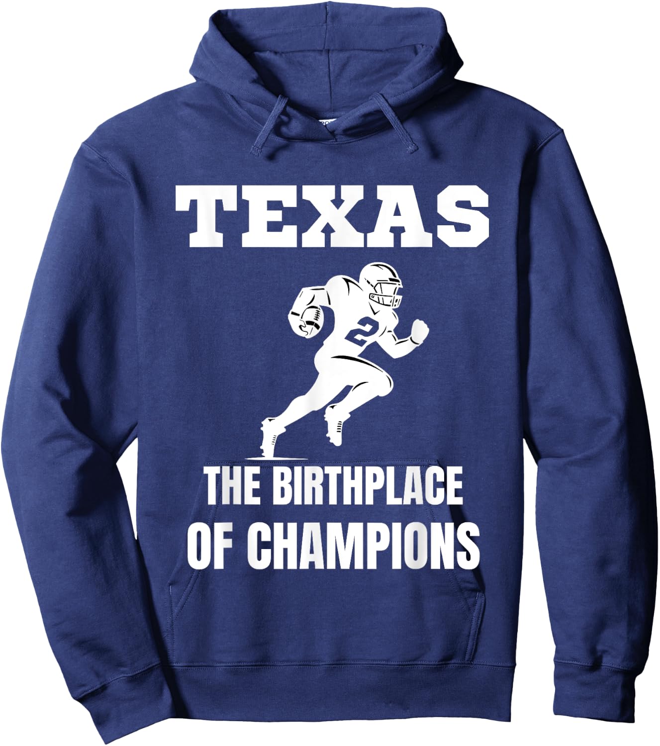 Texas American Football Champion Legends Players Team Fan Hoodie - Hoodie | Navy