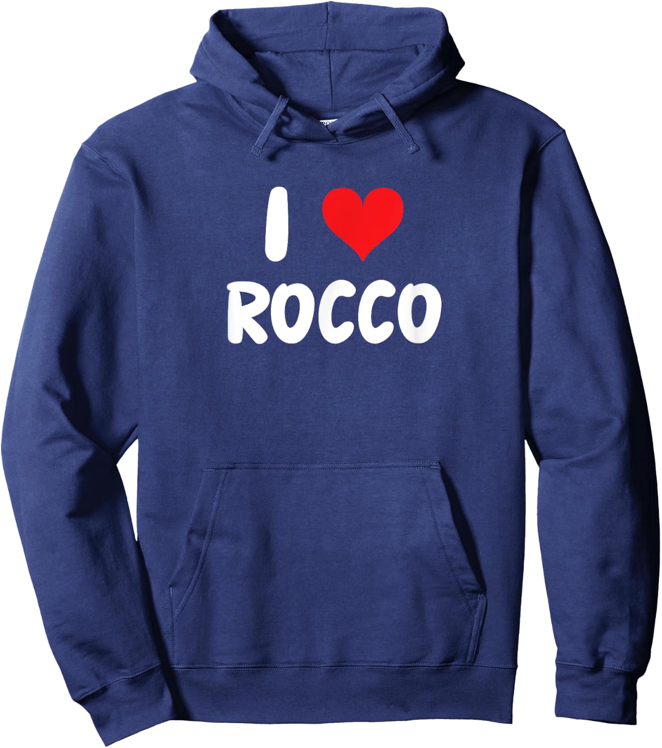 I Love Rocco Heart Hoodie - Hoodie | Navy