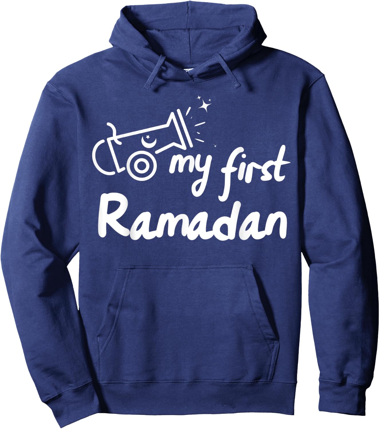 My First Ramadan For Baby, Boys, Girls Kids Fasting Ramadan , black Hoodie - Hoodie | Navy