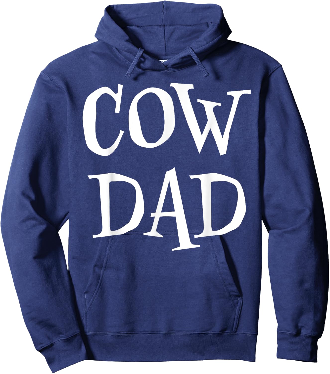 Cow Dad Funny Cute Paw Print Cows Lover Scary Spooky Hoodie - Hoodie | Navy