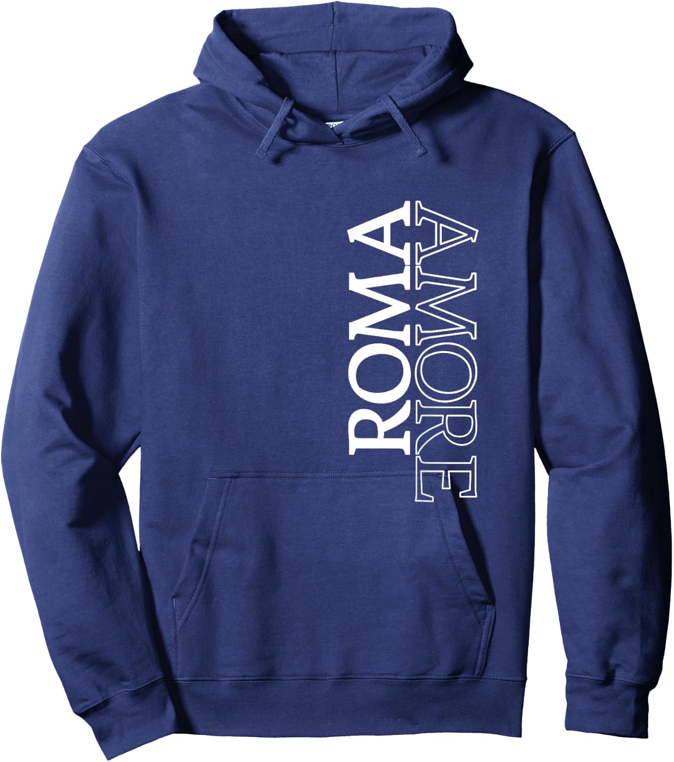 Roma Amore Rome Love Italy Typography Traveler Souvenir Gift Hoodie - Hoodie | Navy
