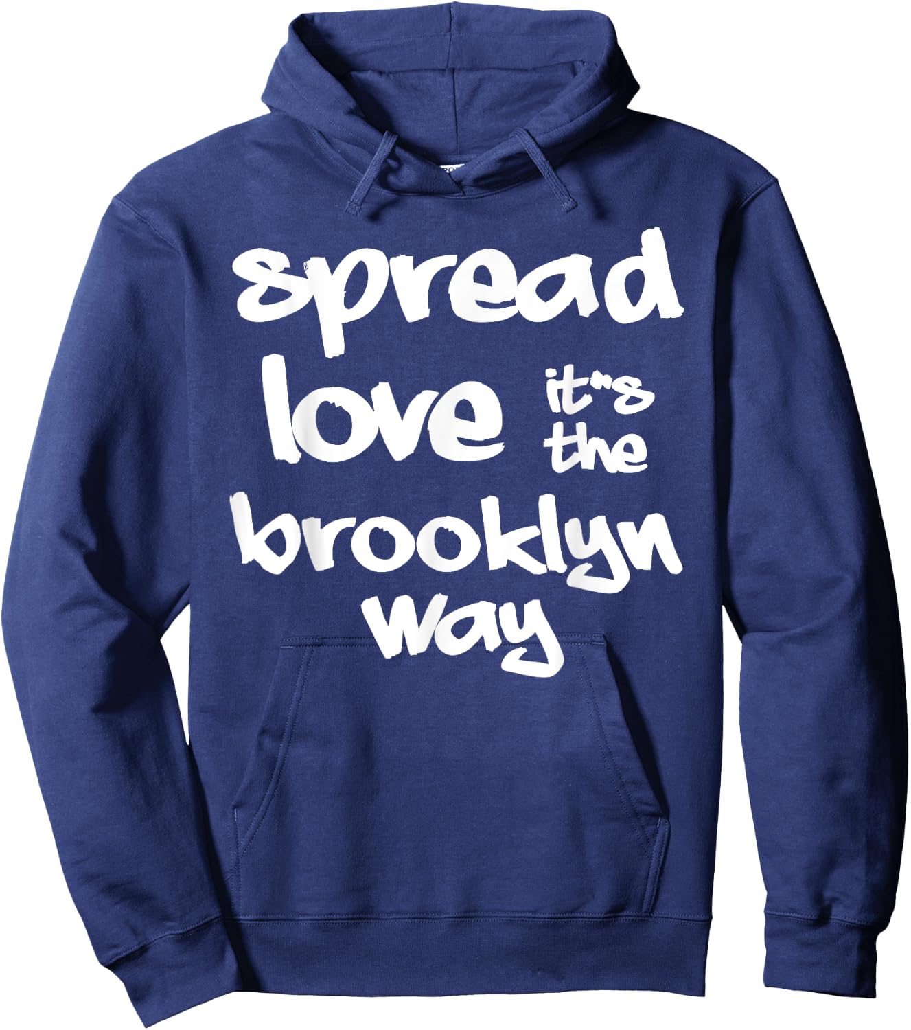 Spread Love The Brooklyn Way NYC Graffiti Designs Hoodie - Hoodie | Navy