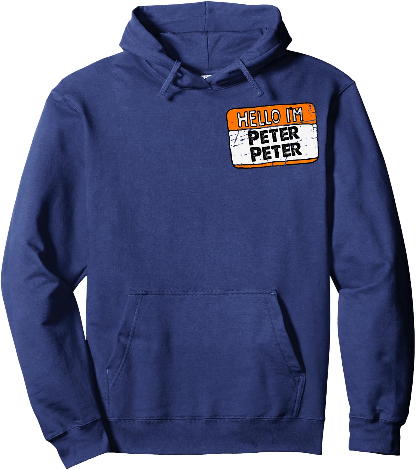 Hello, I'm Peter Peter, Pumpkin Eater! Halloween Name Tag Hoodie - Hoodie | Navy