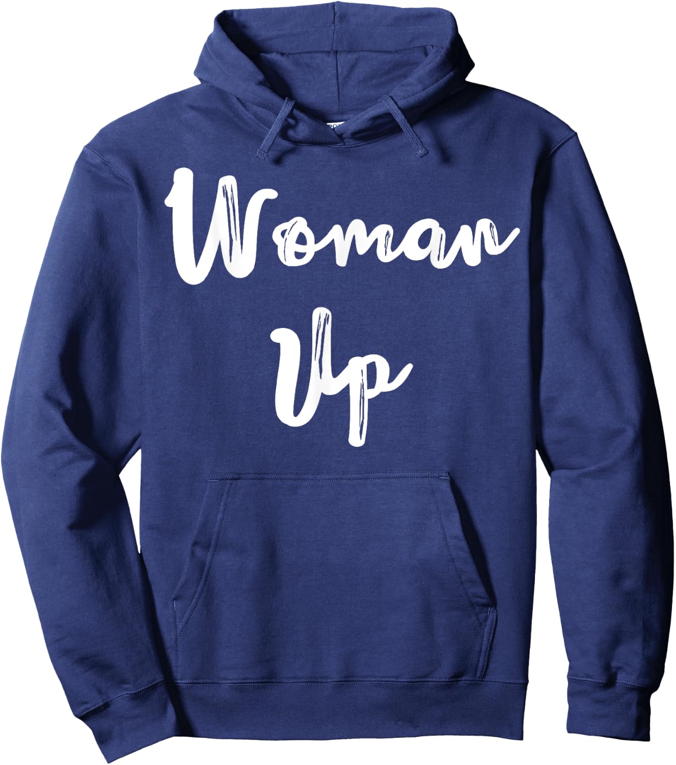 Woman Up Muscle Shirt Funny Fitness Gym Workout Feminist Hoodie - Hoodie | Navy