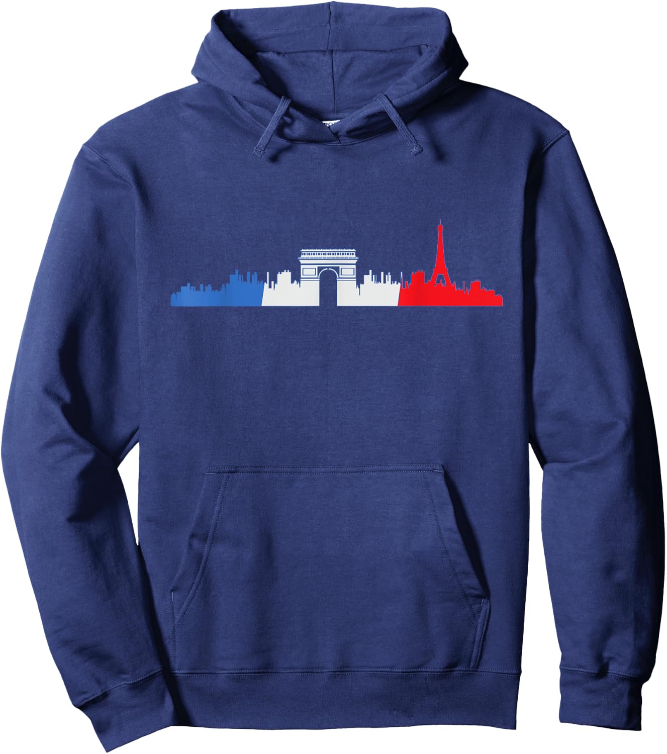 Paris Skyline Travelers France Design Hoodie - Hoodie | Navy