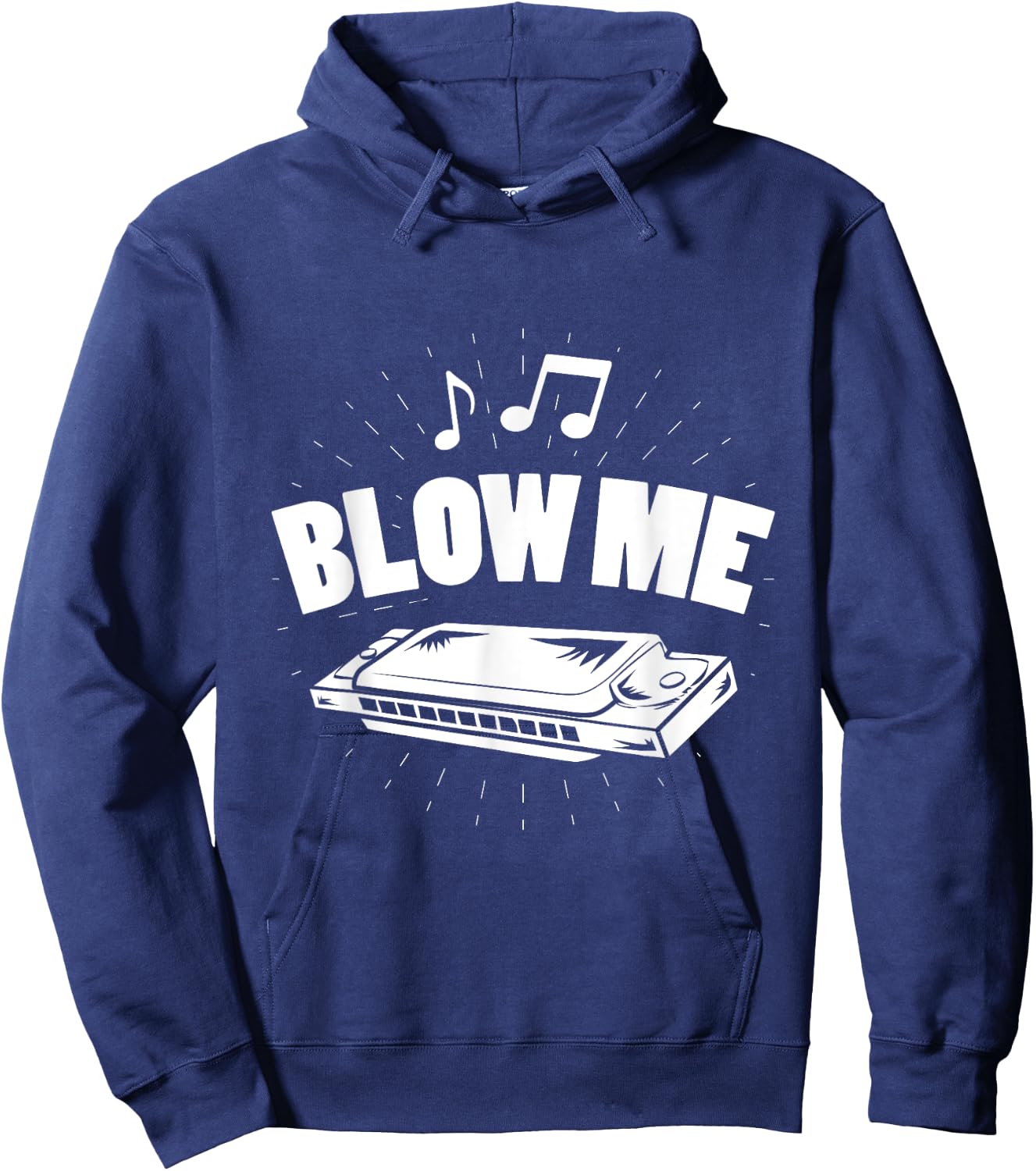 Harmonica Music Lovers Blow Me Hoodie - Hoodie | Navy