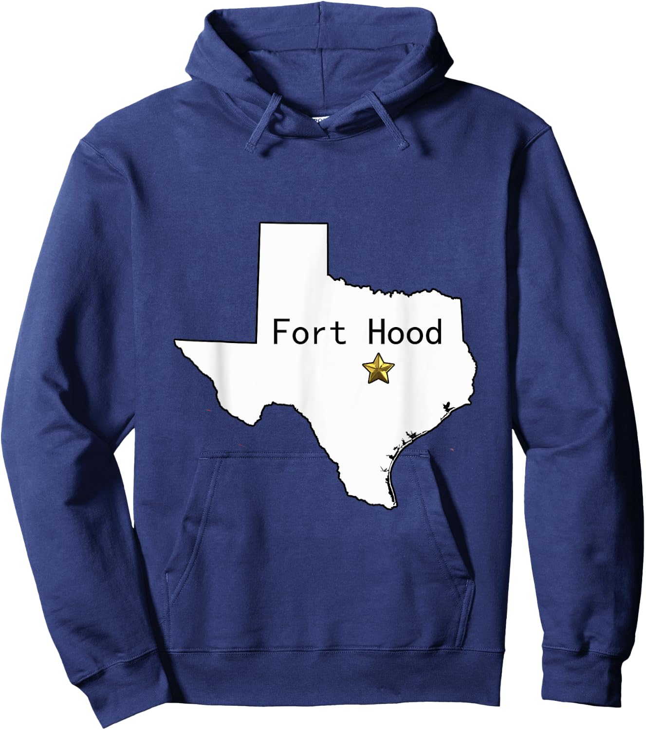 Fort Hood Military Base - Army Post at Killeen, TX design Hoodie - Hoodie | Navy