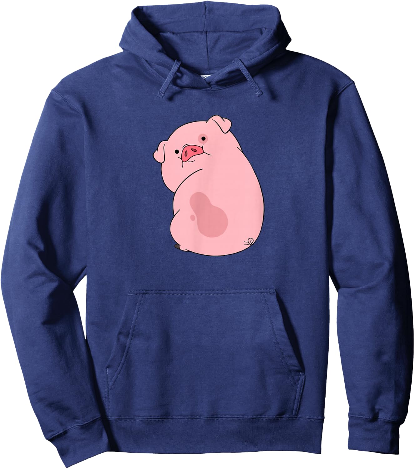 Disney Channel Gravity Falls Waddles the Pig , Black, S Hoodie - Hoodie | Navy