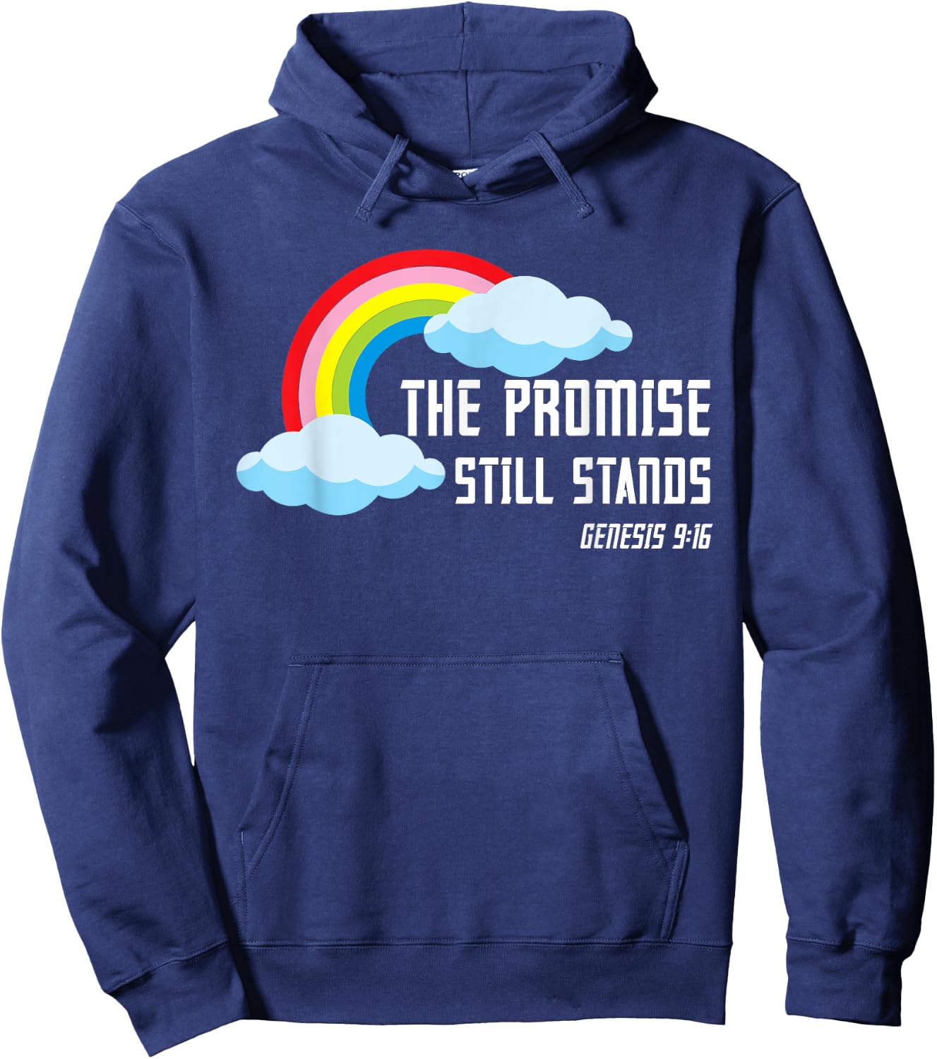 Genesis 9:16 Christian Bible Verse Hoodie - Hoodie | Navy