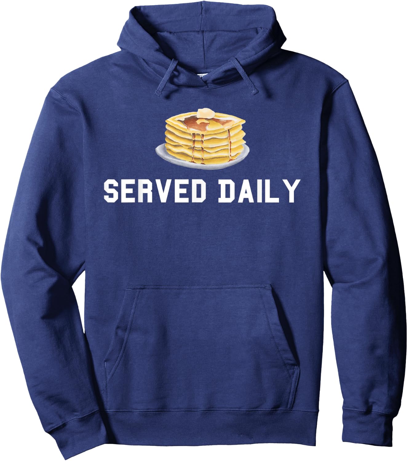 Pancakes Served Daily Offensive Lineman OL Football Hoodie - Hoodie | Navy