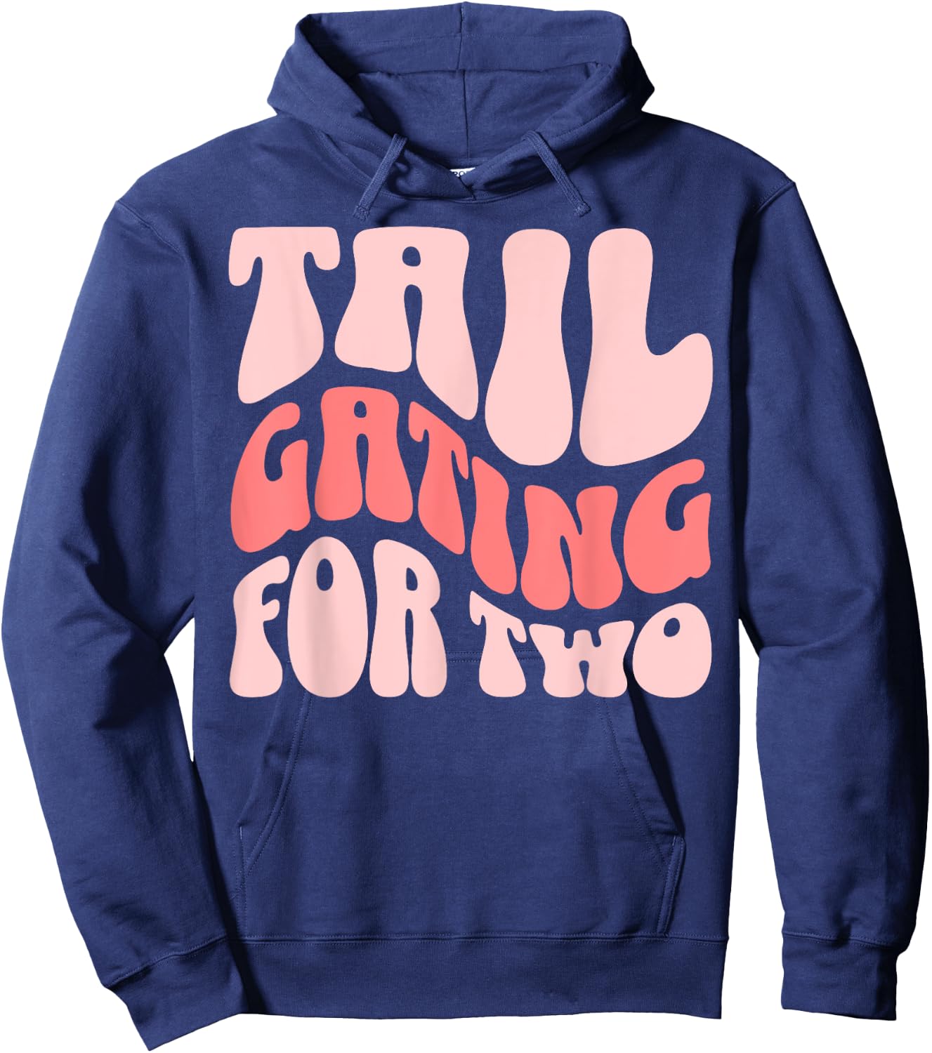 Football Pregnancy Announcement Tailgating For Two Hoodie - Hoodie | Navy