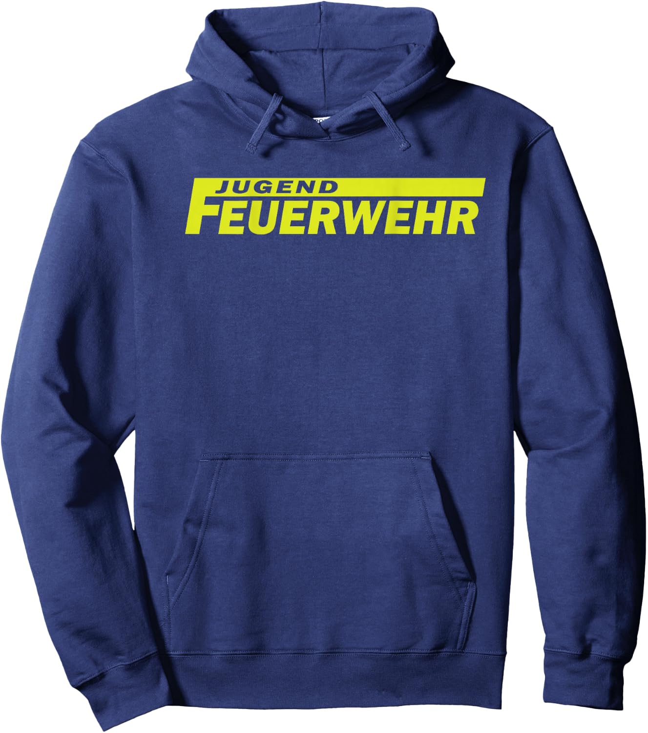 with German Text on the Back - Fire Brigade, black Hoodie - Hoodie | Navy