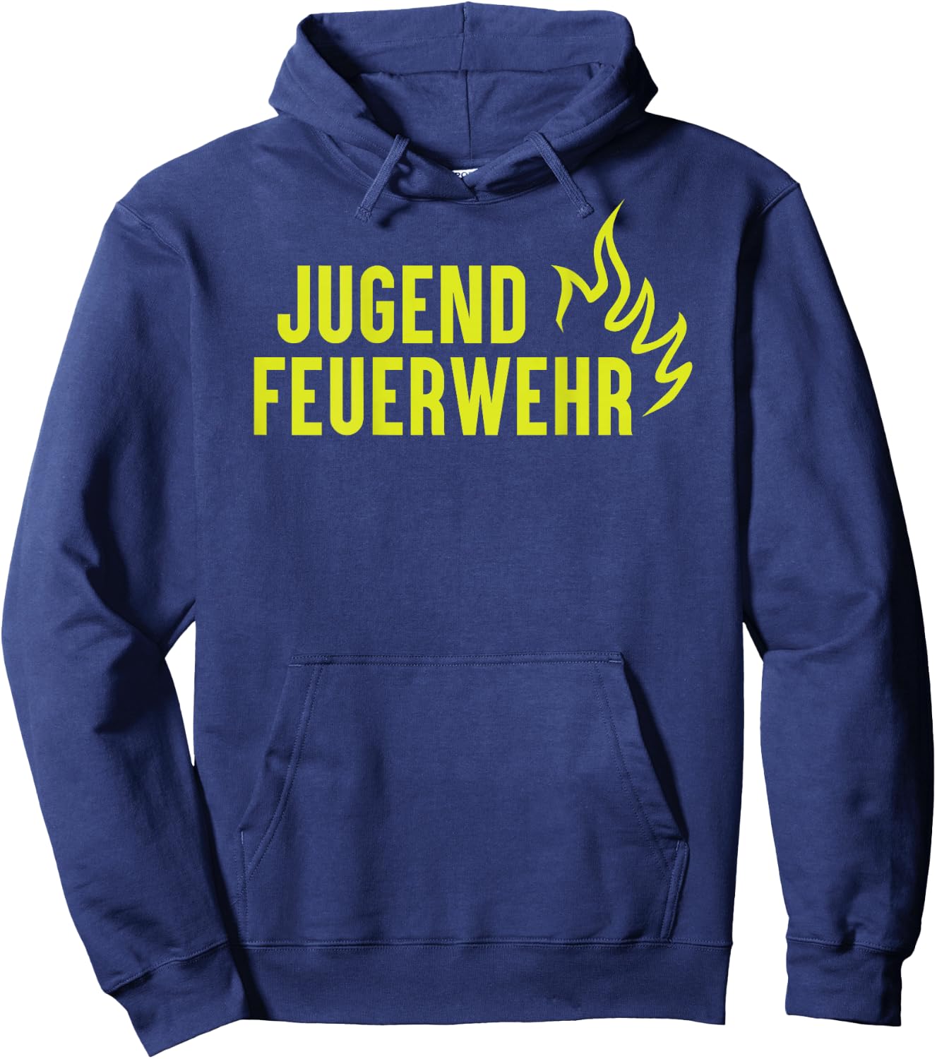 with German Text on the Back - Fire Brigade, black Hoodie - Hoodie | Navy