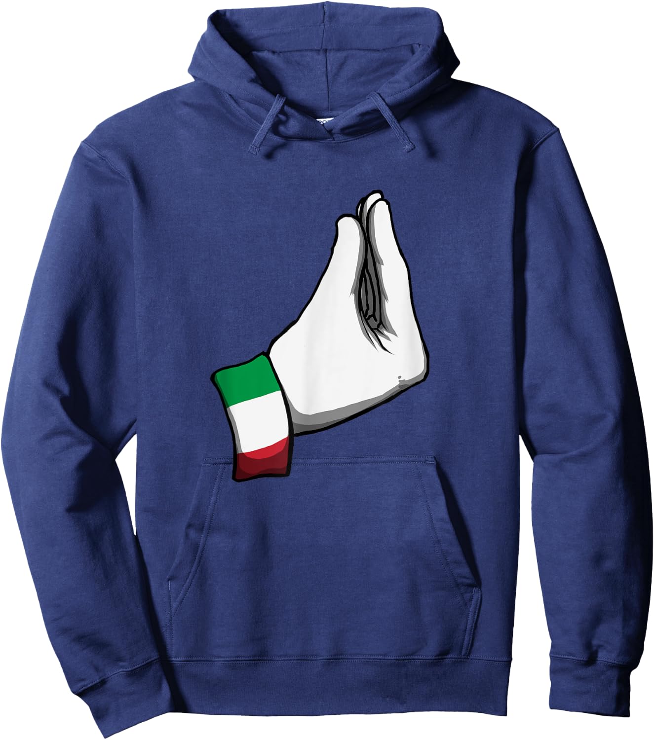 Italian Hand Gesture Italy Italiano Humour Family , Black, S Hoodie - Hoodie | Navy