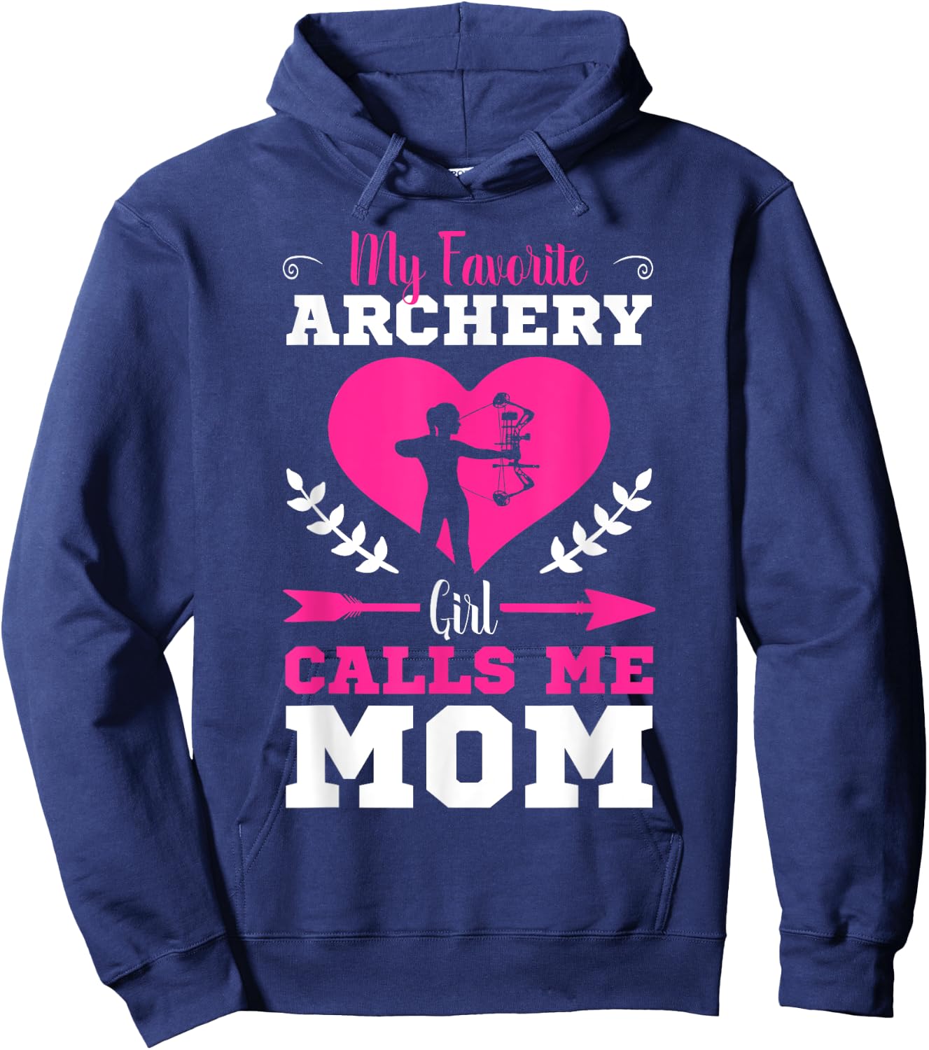 Archer Archery Mom Toxophilite Bow Bowmen Arrow Mother's Day Hoodie - Hoodie | Navy