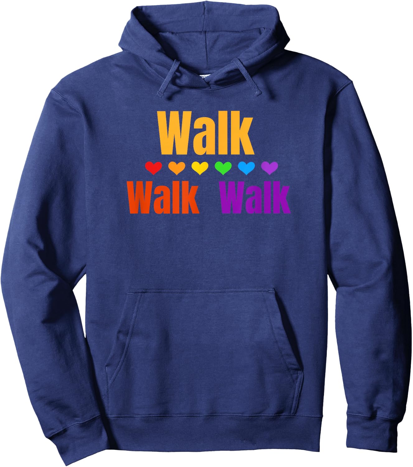 Heart Walk Indoor Walking Outdoor Walk at Home Pounds Off Small Hoodie - Hoodie | Navy