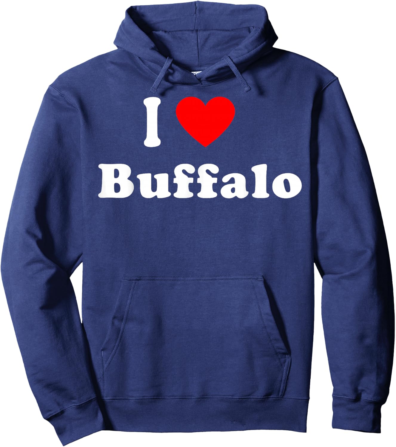 I Love Buffalo City NY Hometown Matching Classic Hoodie - Hoodie | Navy