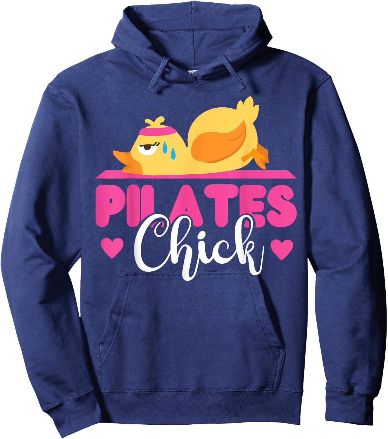 Pilates Instructor Teacher Chicken Girl Pilates Chick Hoodie - Hoodie | Navy