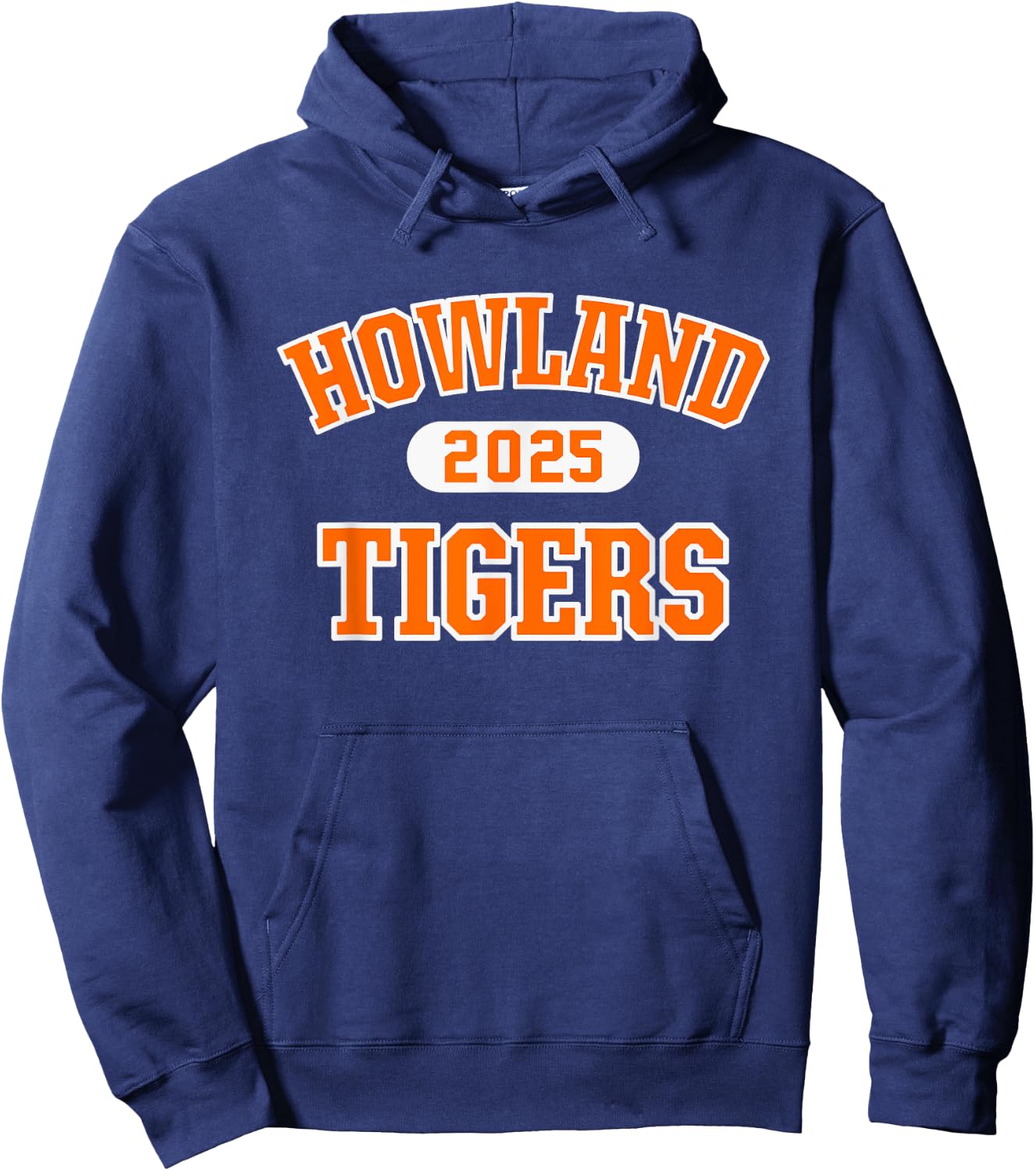 Howland Tigers High School Arch 2025 Hoodie - Hoodie | Navy