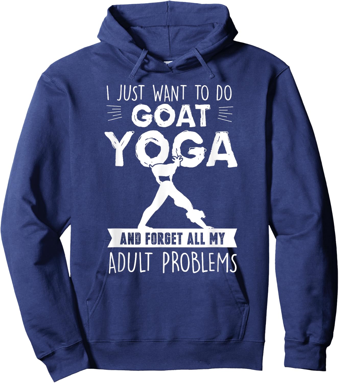 Funny Goat Yoga - Spiritual Cuteness Hoodie - Hoodie | Navy
