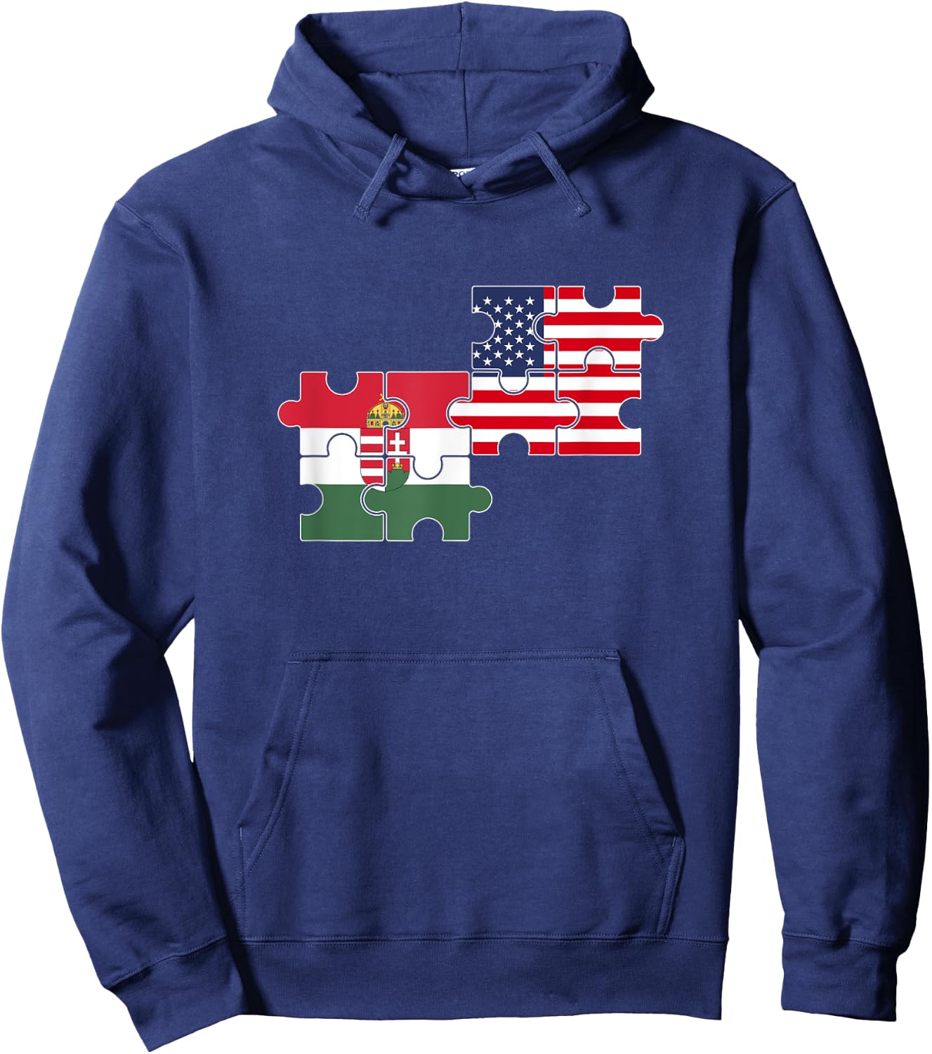 Hungary USA Flag American Hungarian Women Kids Men Hoodie - Hoodie | Navy
