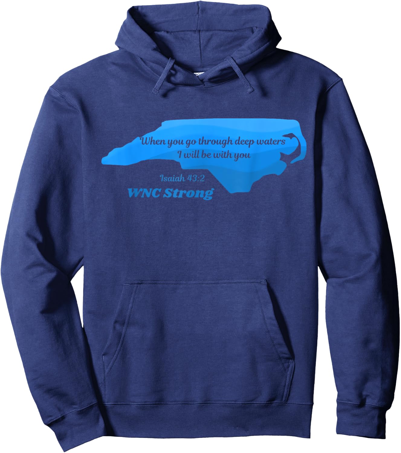 North Carolina wnc strong Appalachian strong Hoodie - Hoodie | Navy