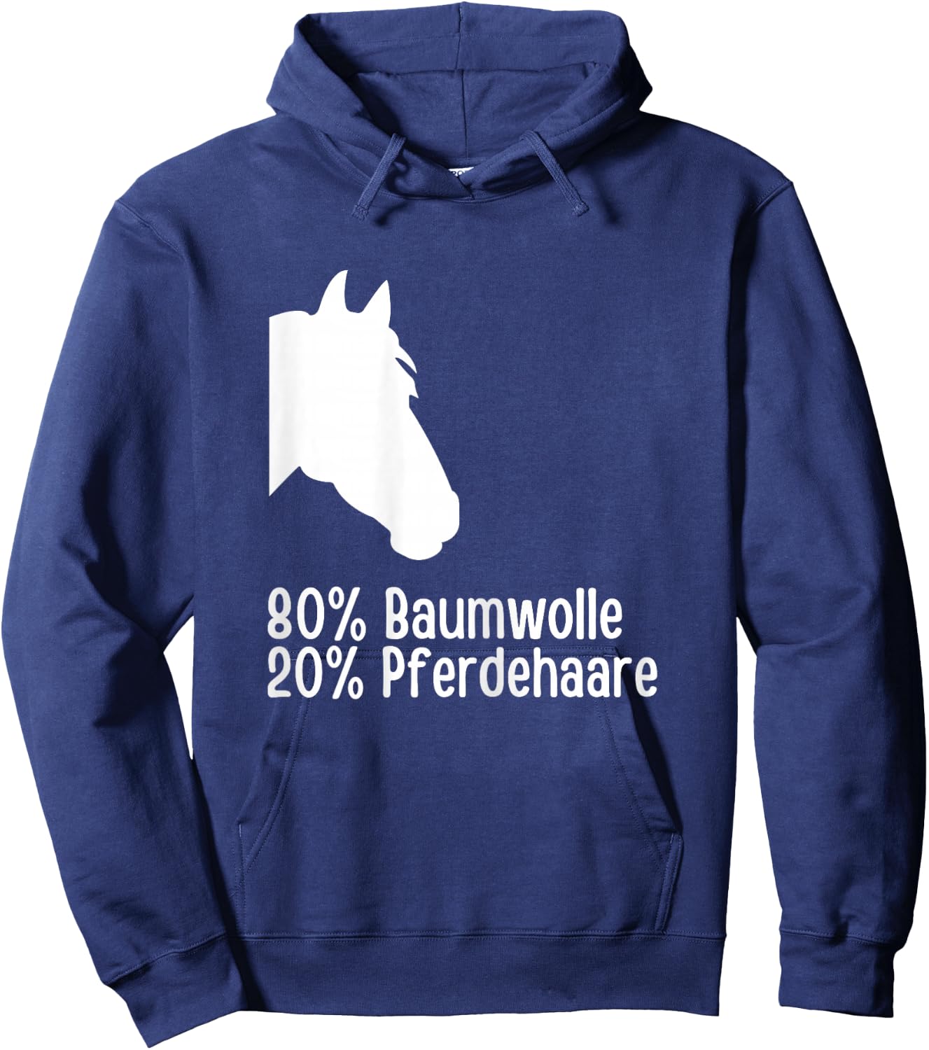 Pferde Sprüche Reiterin Geschenk Reiter Pferdehaare Pferd Hoodie - Hoodie | Navy
