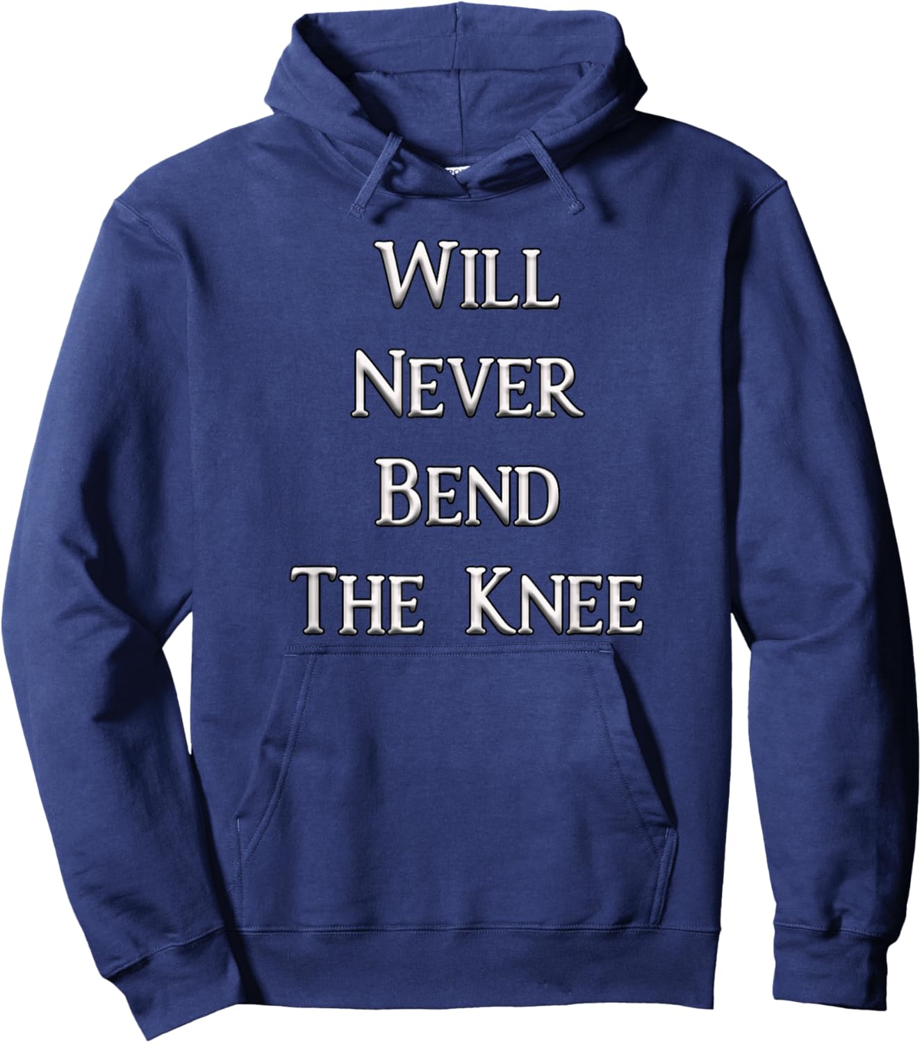 Will Never Bend the Knee Hoodie - Hoodie | Navy