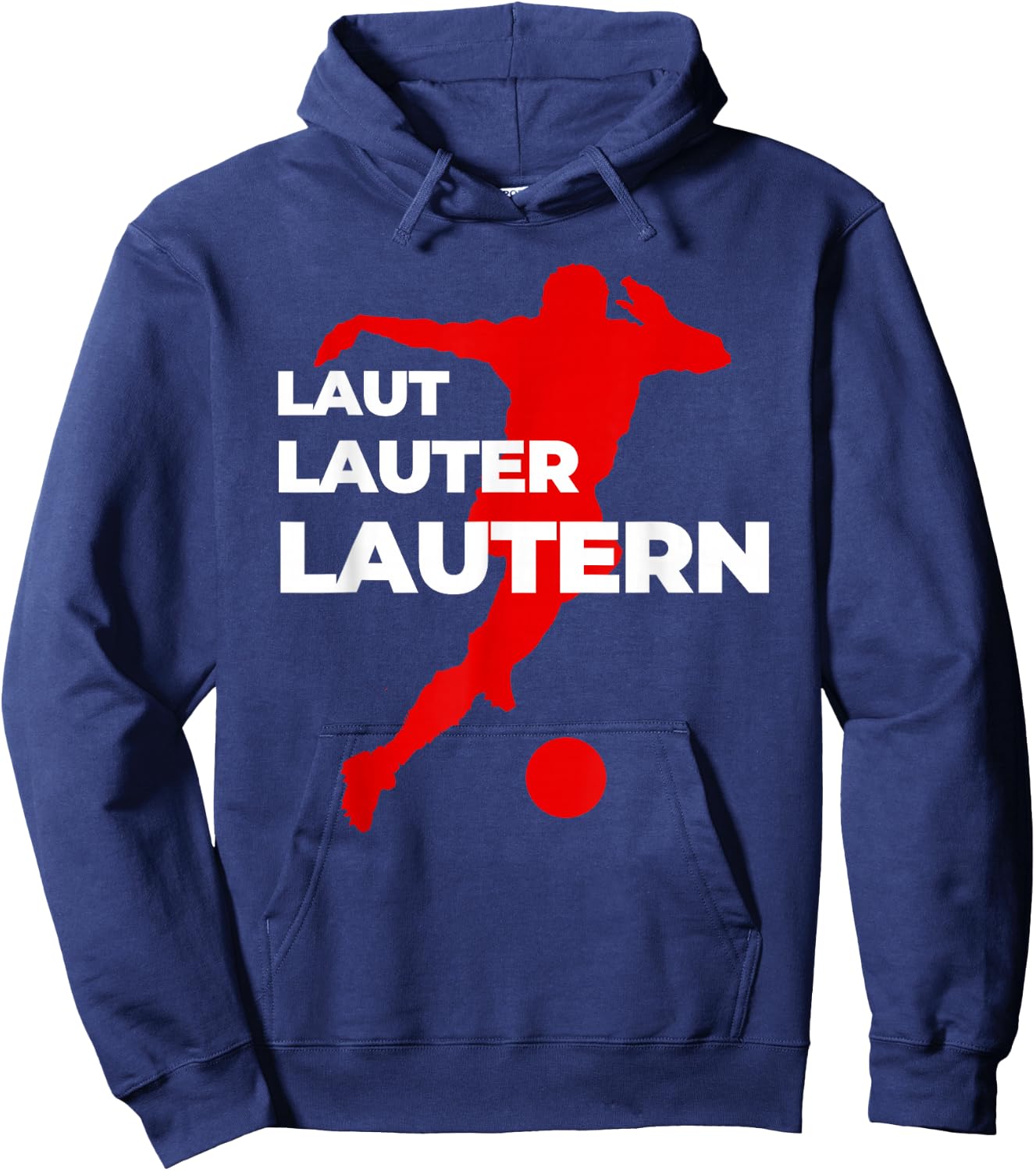 Football Lautern Verein Kaiserslautern Lautre Stadt Pfalz , black Hoodie - Hoodie | Navy