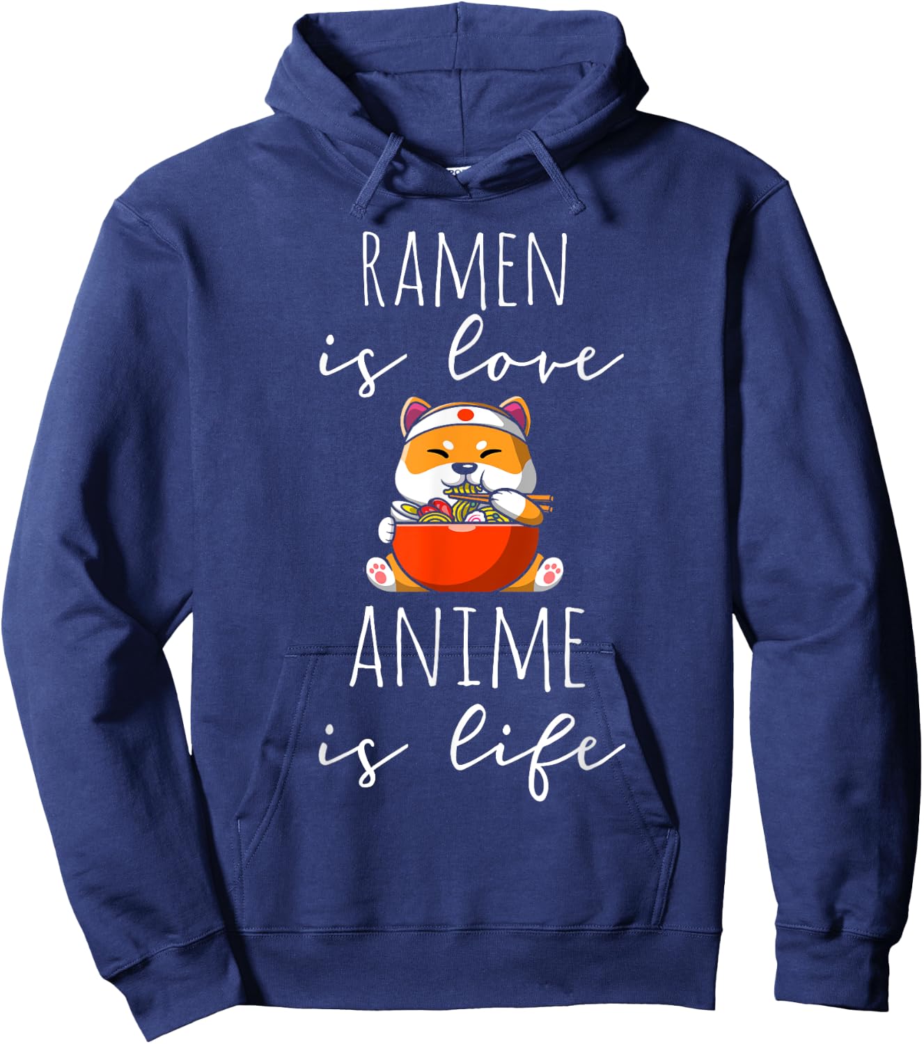 Ramen is Love Anime is Life Manga Lover Anime Merch Otaku Hoodie - Hoodie | Navy