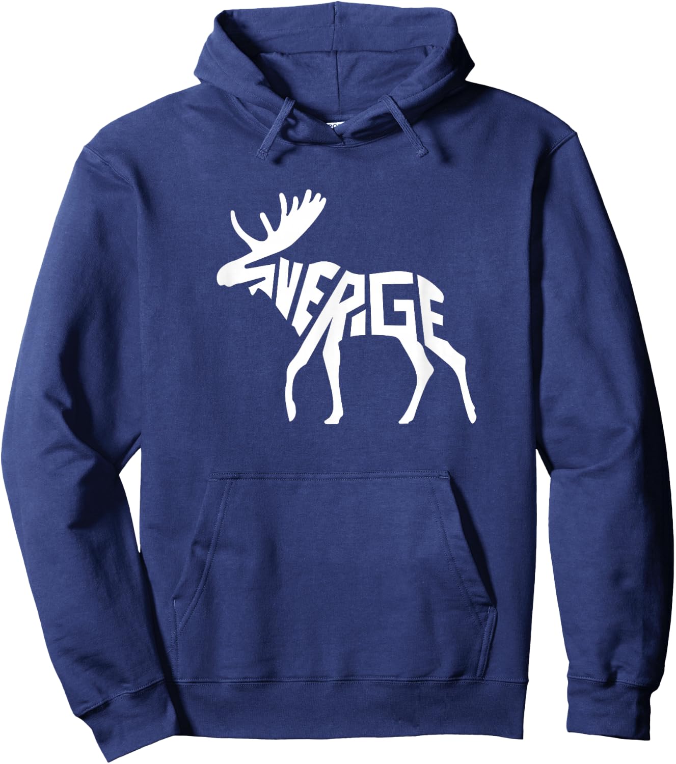 Sweden Sverige Moose Word Art - Funny Animal Hoodie - Hoodie | Navy