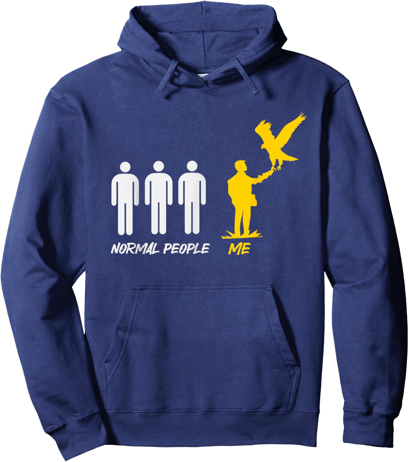 Falconry Normal People Me Hoodie - Hoodie | Navy