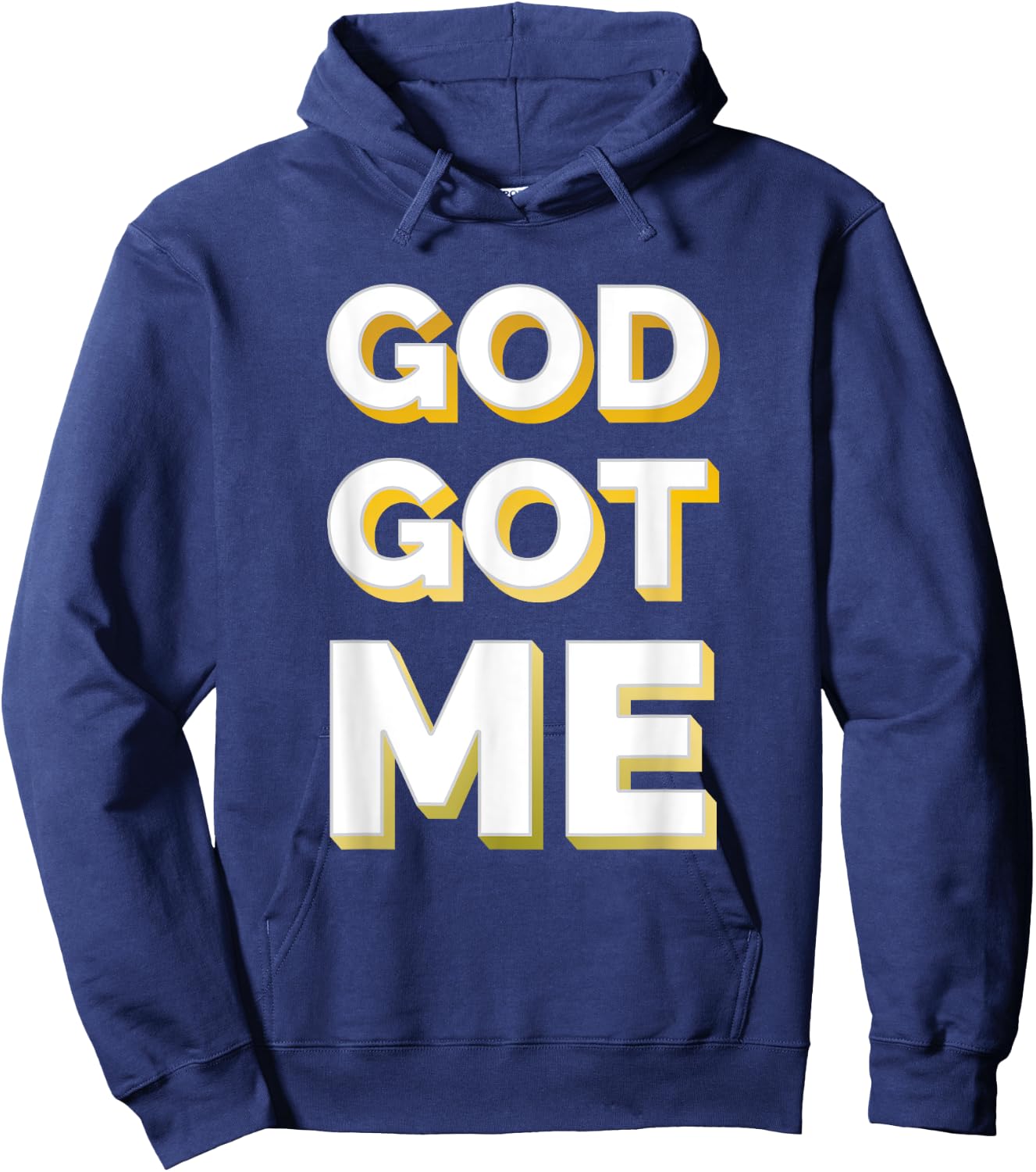 Christian Shirt Faith Shirt God Got Me Shirt Gold Hoodie - Hoodie | Navy