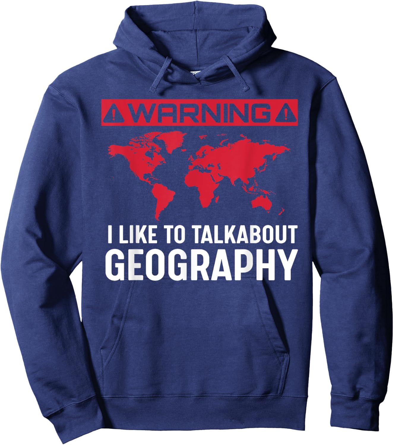 Geography Gift - I Love Geography Hoodie - Hoodie | Navy