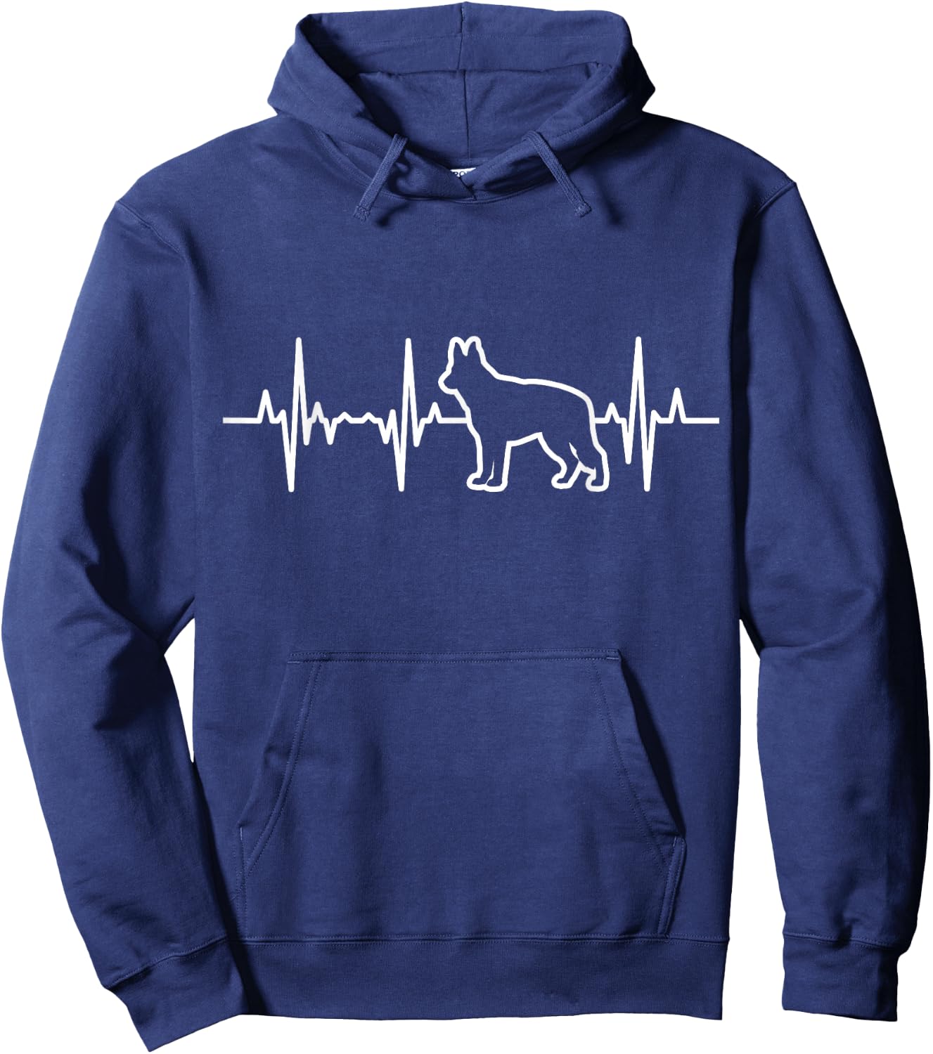 Schäferhund Herzschlag Tierarzt Hoodie - Hoodie | Navy