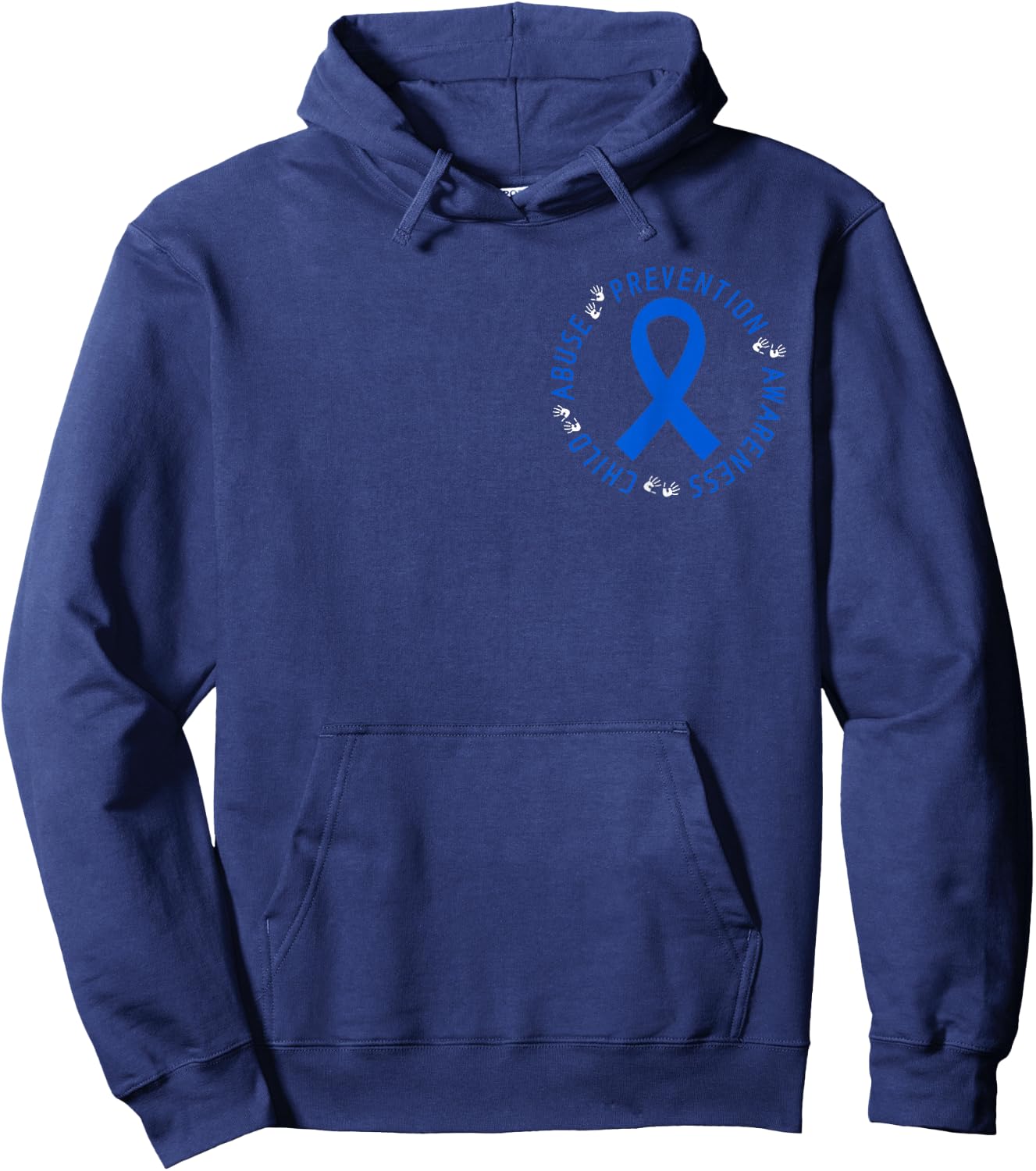 In April We Wear Blue Cool Child Abuse Prevention Awareness Hoodie - Hoodie | Navy