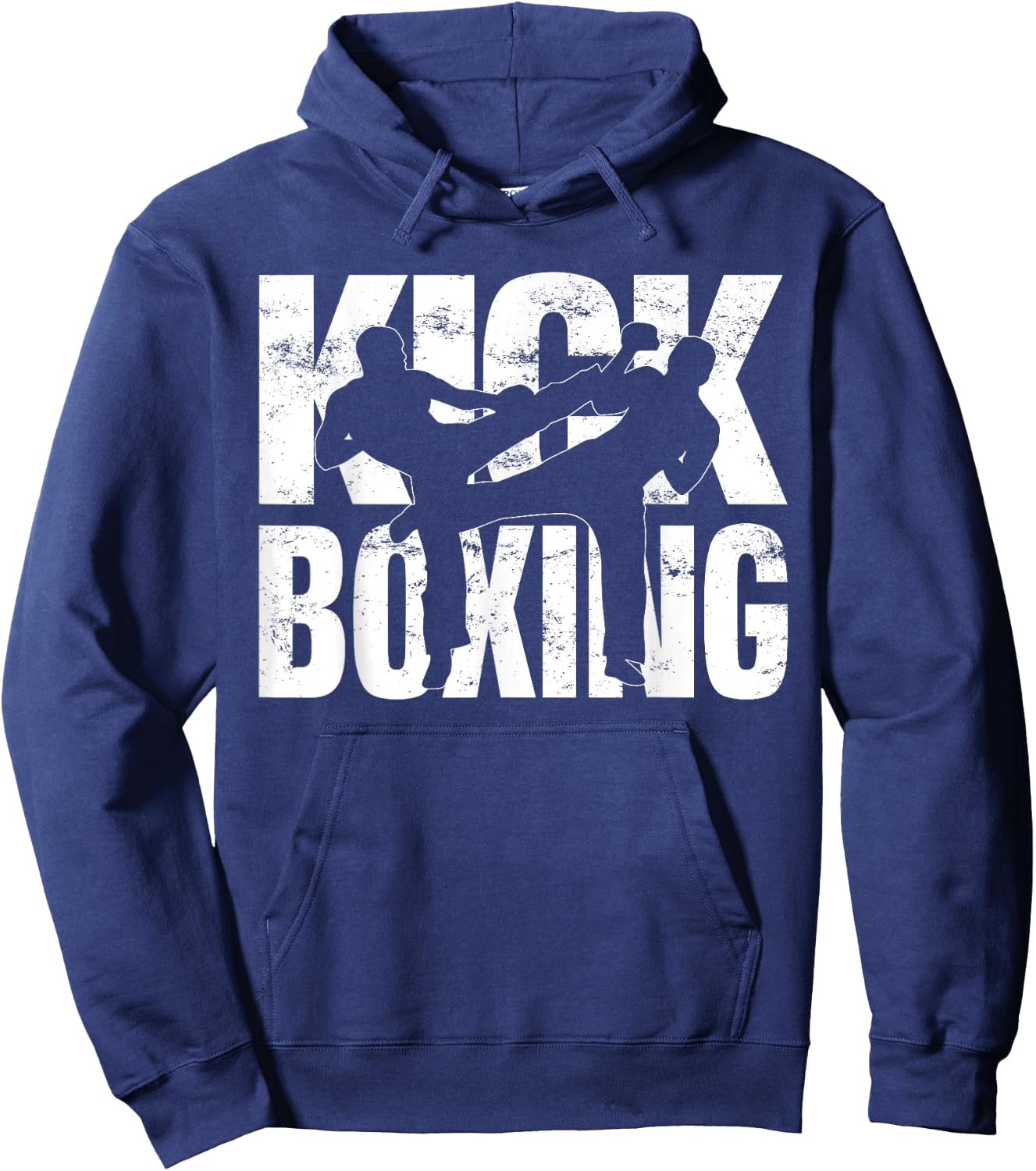 Kickboxing Grunge Design - Kickboxing Fight Kickboxer Hoodie - Hoodie | Navy