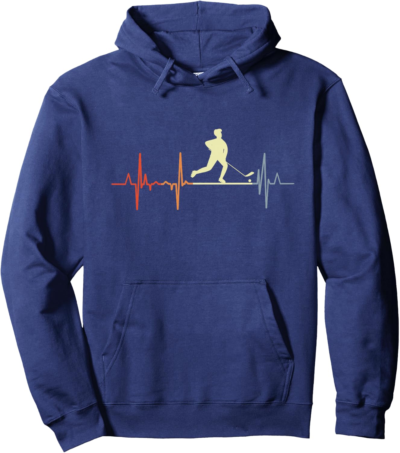 I Love Roller Hockey Vintage Haut de Gamme Hoodie - Hoodie | Navy