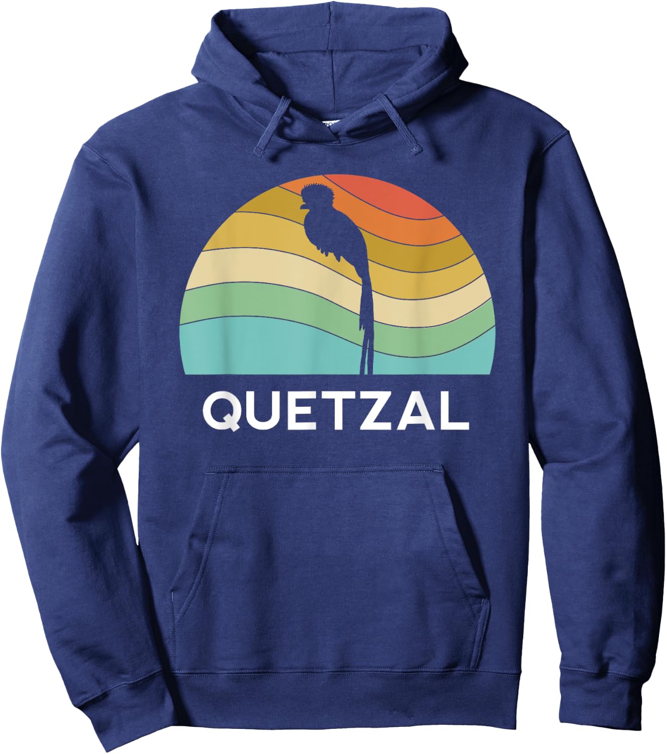 Quetzal Guatemala Retro Chapin Vintage Maya Antigua Atitlan Hoodie - Hoodie | Navy