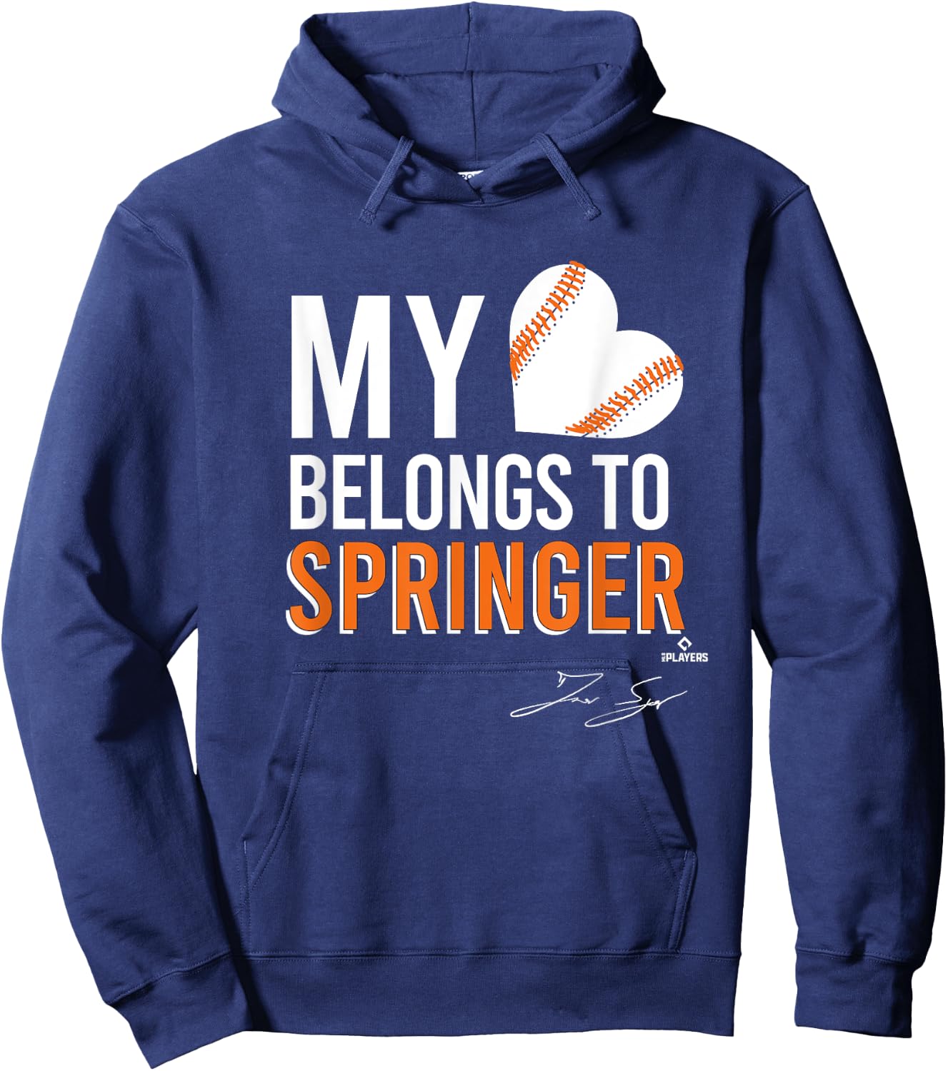 My Heart Belongs To George Springer Hoodie - Hoodie | Navy