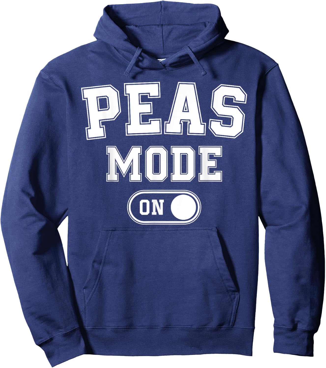 Peas Mode On Costume Funny Green Peas Gift Vegetarian Farmer Hoodie - Hoodie | Navy